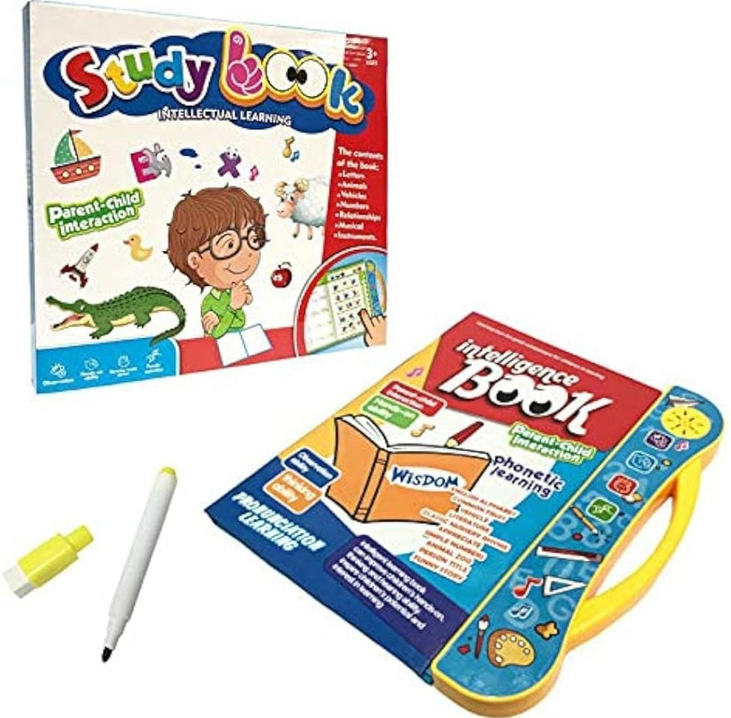 Interactive Intelligence Study Book for Kids – Educational Learning Book with Sound & Activities