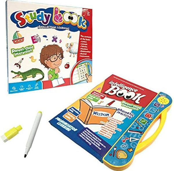 Interactive Intelligence Study Book for Kids – Educational Learning Book with Sound & Activities