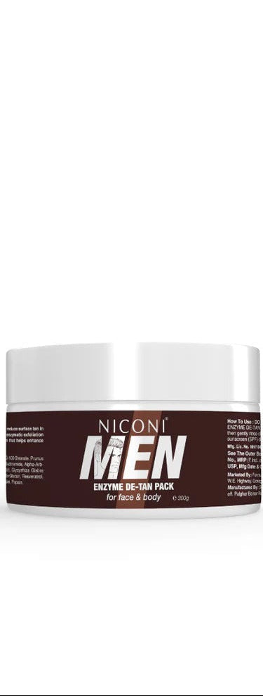 Niconi Men Enzyme De-Tan Pack – Face & Body Tan Care
