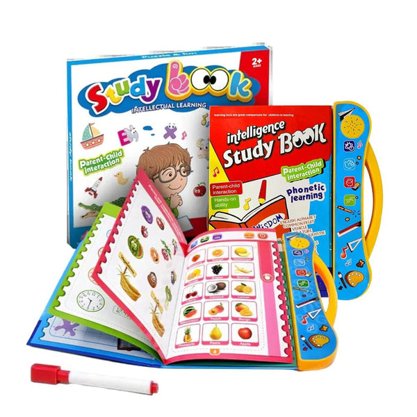 Interactive Intelligence Study Book for Kids – Educational Learning Book with Sound & Activities