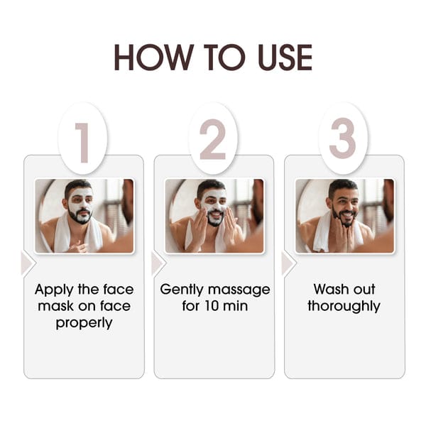 Niconi Men Enzyme De-Tan Pack – Face & Body Tan Care